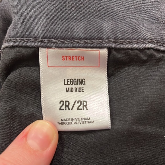 Express Mid Rise Grey Supersoft Skinny Jeans - Picture 4 of 4